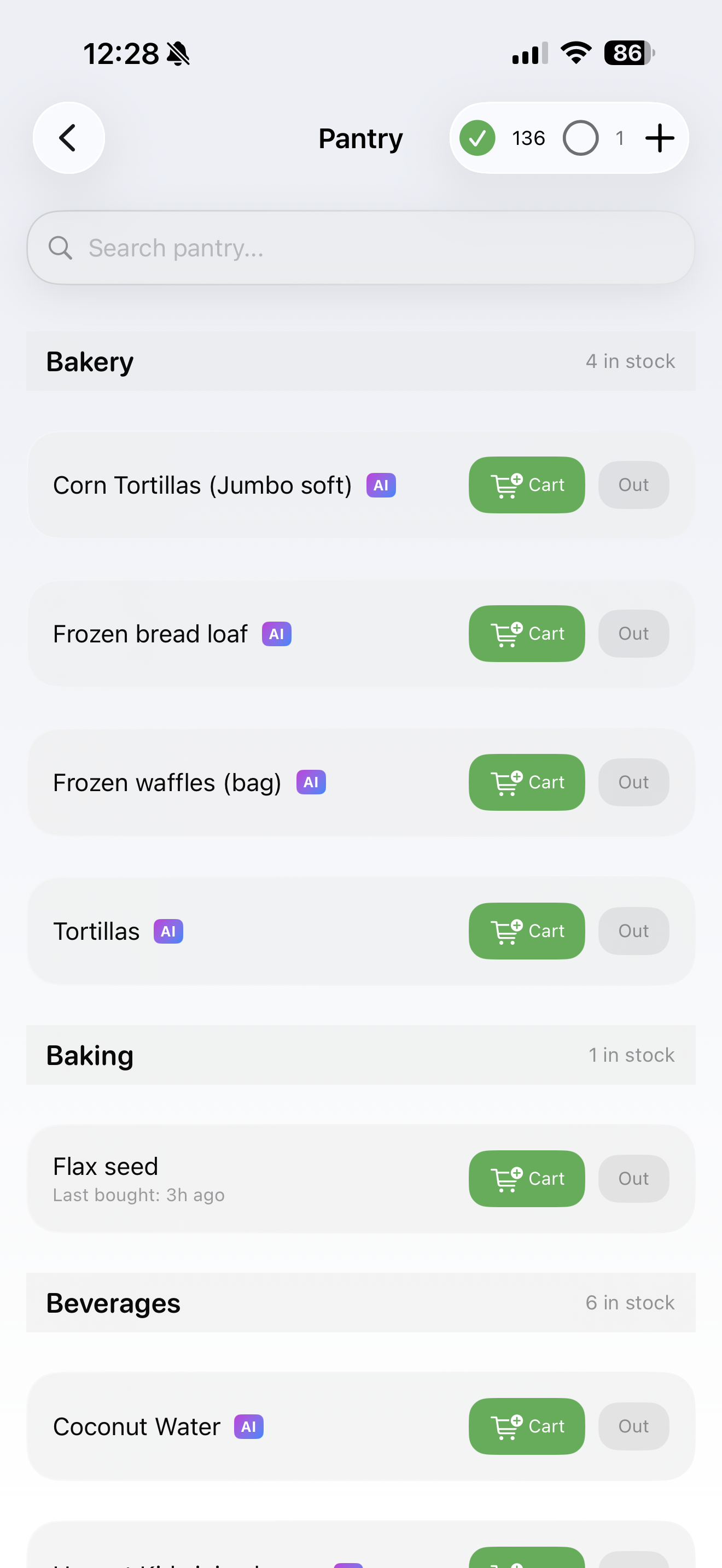 MagicList pantry