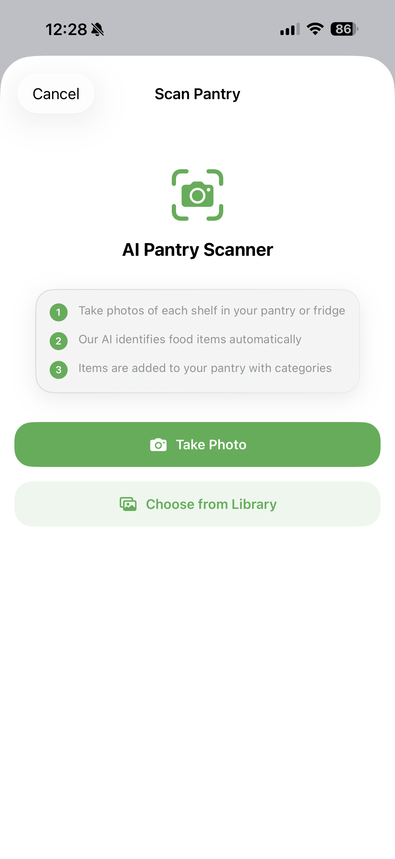 MagicList pantry scanner